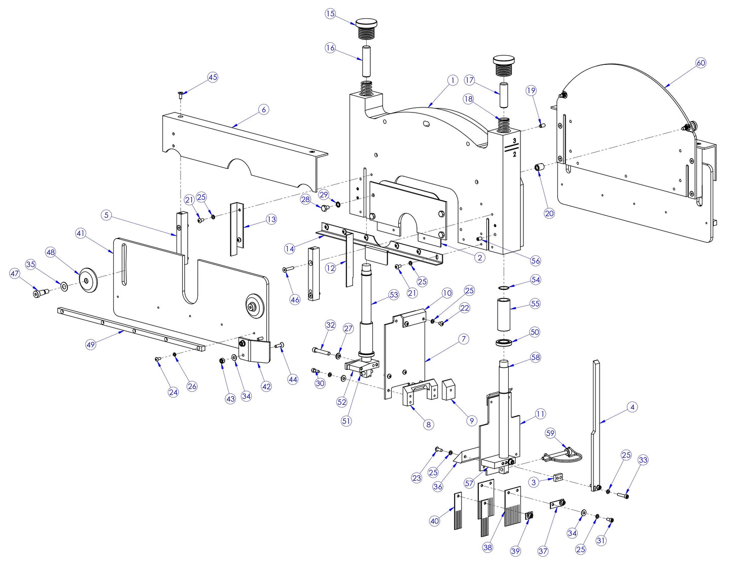 Soff Cut GX4200 Blade Block Assembly Parts by Husqvarna