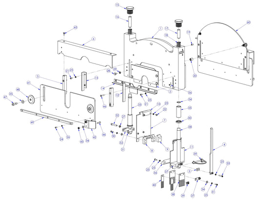 Soff Cut GX4200 Blade Block Assembly Parts by Husqvarna