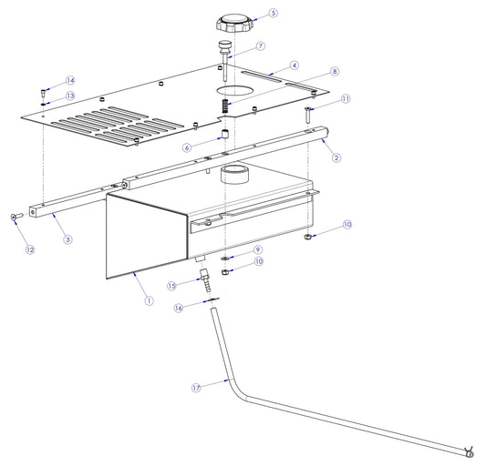 Soff Cut GX4200 Fuel Tank Assembly Parts by Husqvarna