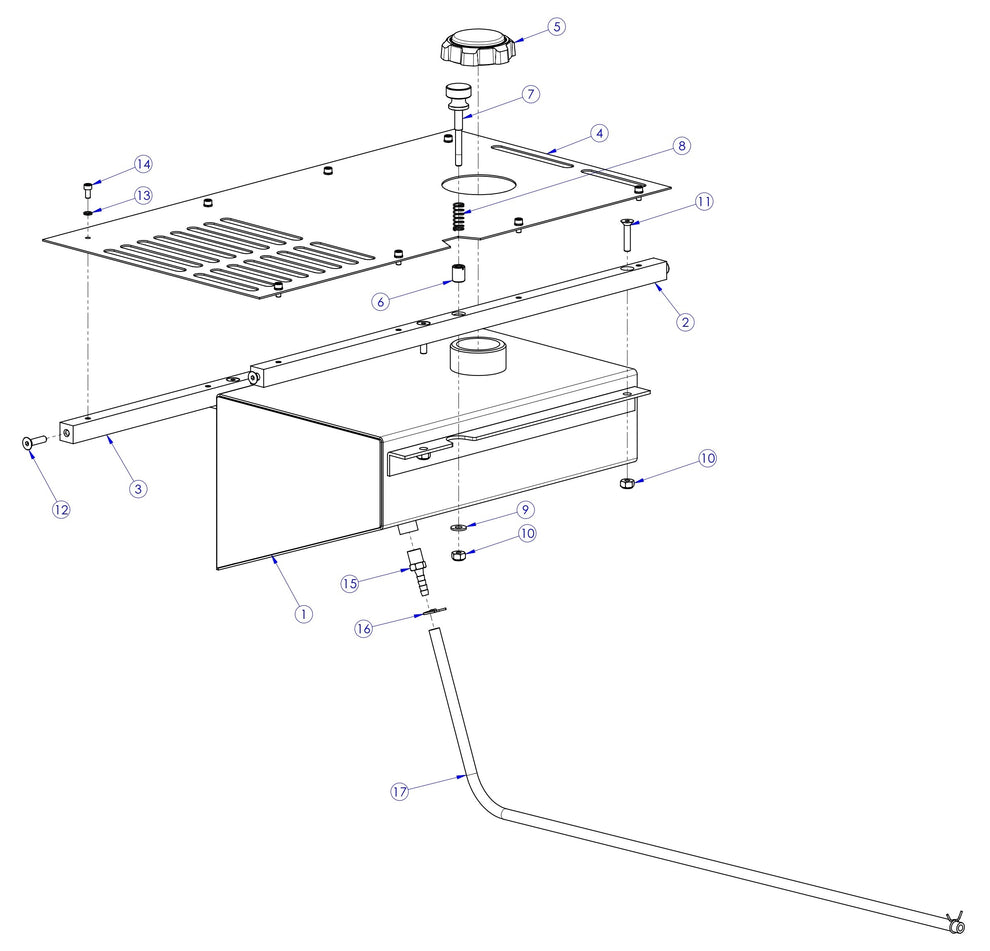 Soff Cut GX4200 Fuel Tank Assembly Parts by Husqvarna