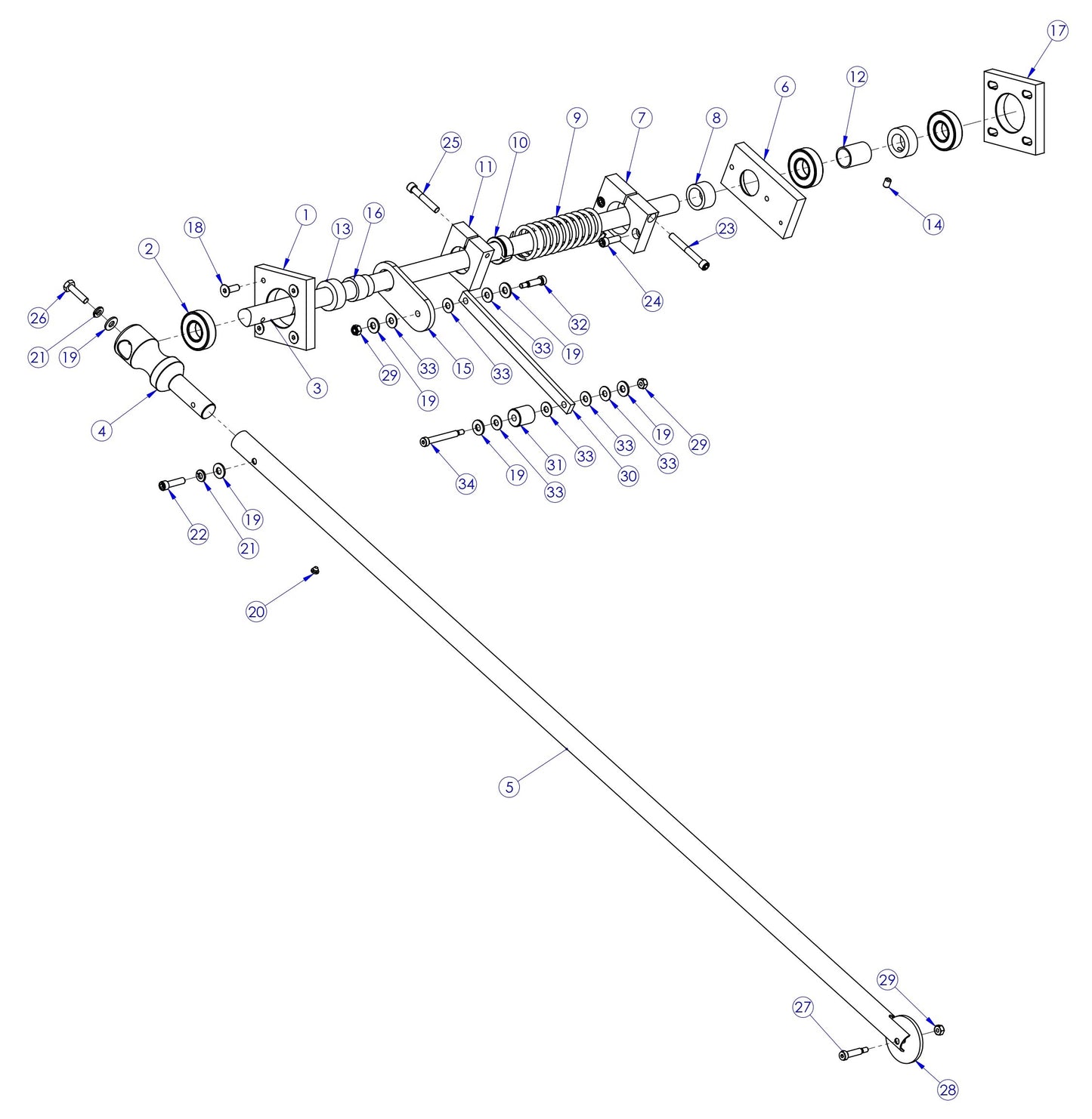 Soff Cut GX4200 Guide Arm Assembly Parts by Husqvarna