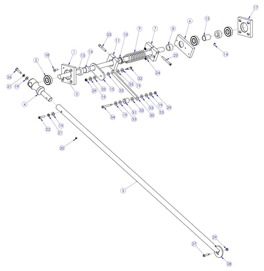 Soff Cut GX4200 Guide Arm Assembly Parts by Husqvarna