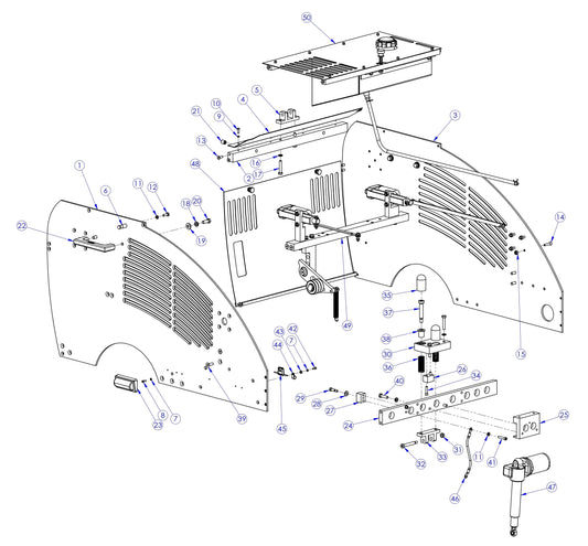 Soff Cut GX4200 Panel Assembly Parts by Husqvarna