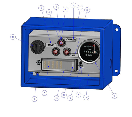 TRTP150B Triple Roller Tube Pavers Electrical Box Assembly (Matrix) Parts by Allen Engineering
