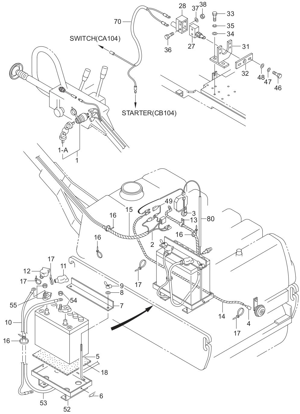 Electric Device Assembly Parts For MRH800DS2 Vibratory Rollers By Multiquip