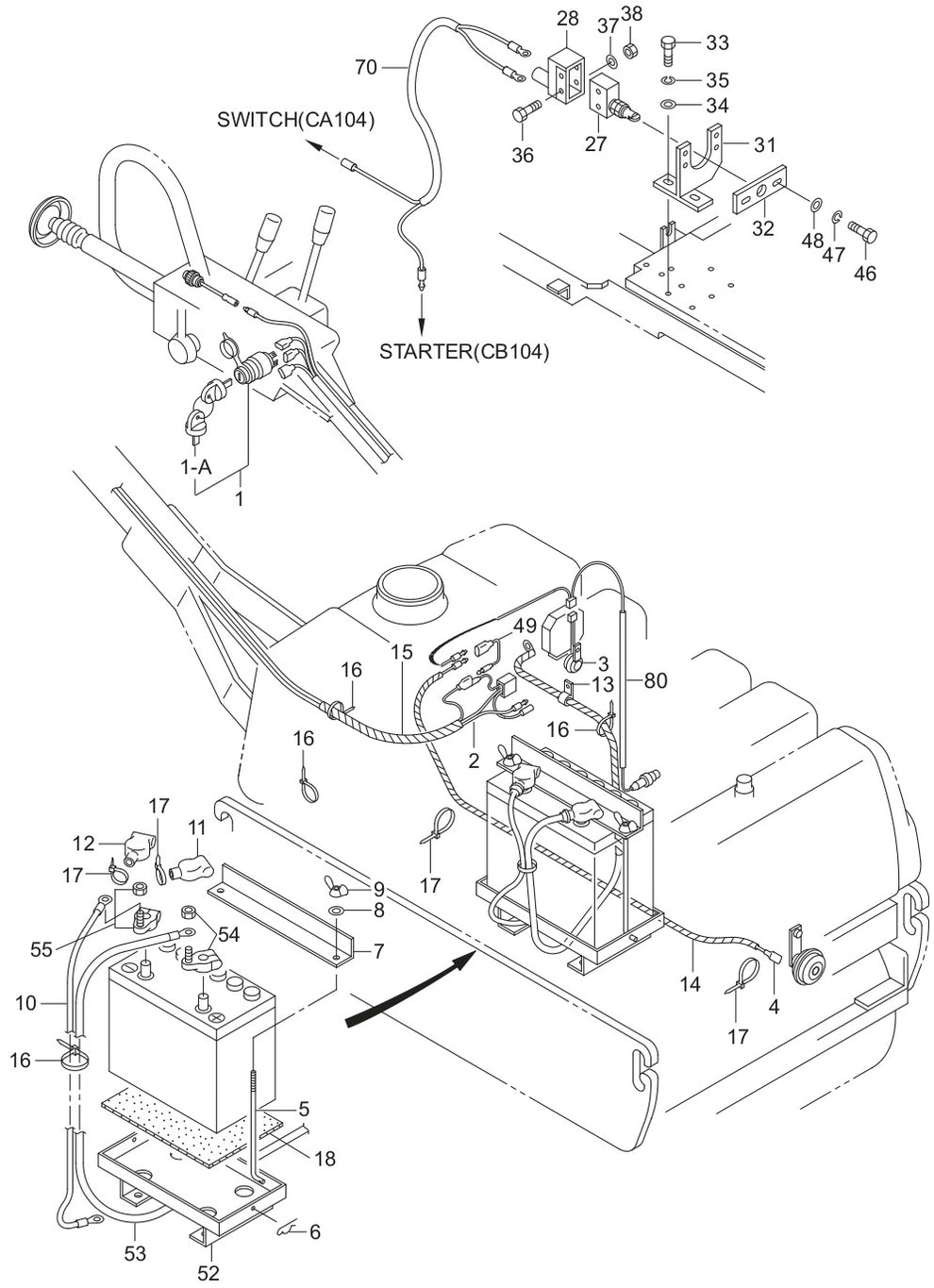 Electric Device Assembly Parts For MRH800DS2 Vibratory Rollers By Multiquip