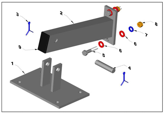 PRO-1200 Electric Motor Hanger Assembly Parts By Northrock