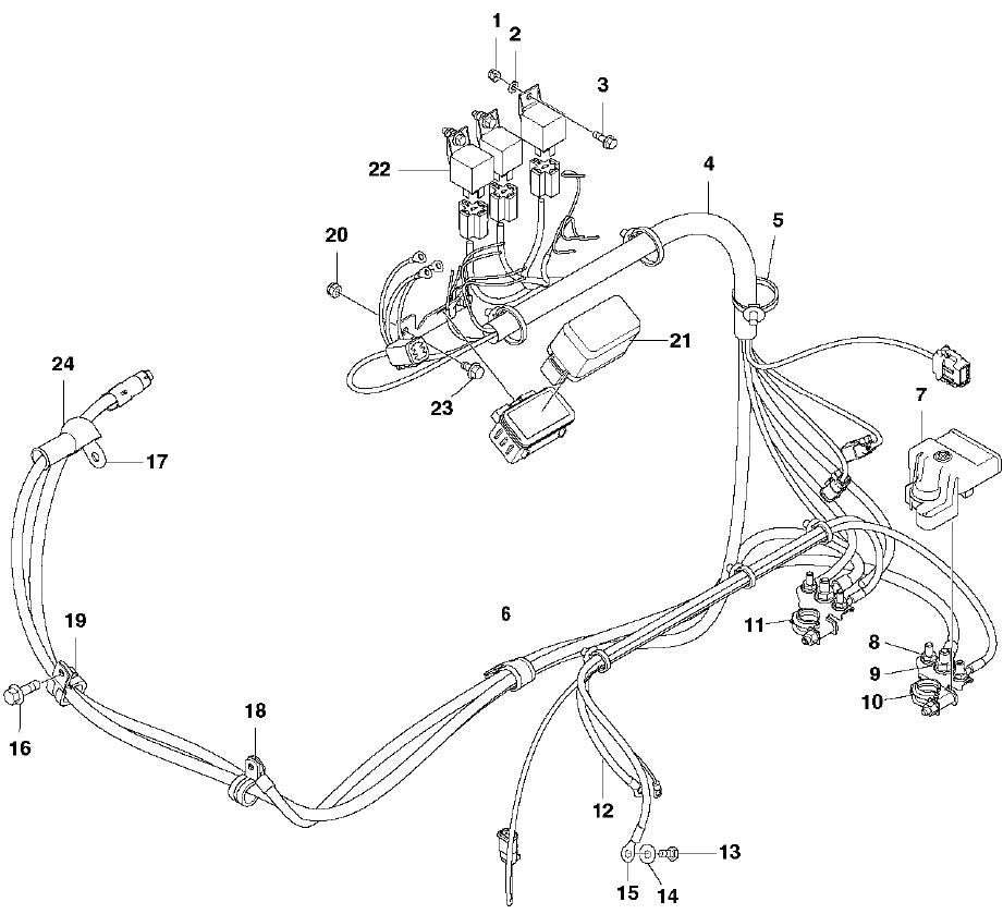 FS3500 Electrical Assembly Parts by Husqvarna