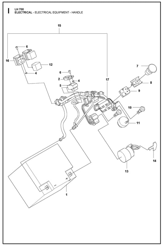 Eccentric - Electrical Equipment- Handle Parts For LH 700 By Husqvarna