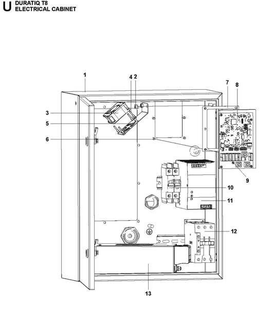 Electrical Cabinet Parts For HTC T8 By Husqvarna