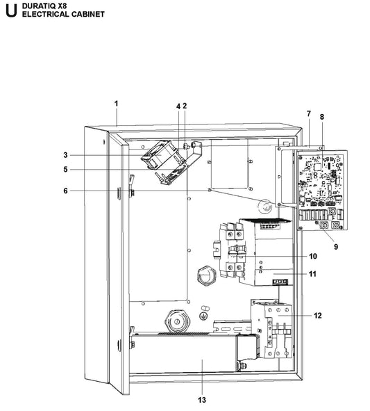 Electrical Cabinet Parts For HTC X8 By Husqvarna