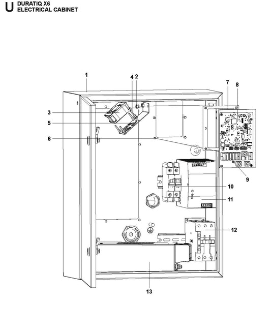 Electrical Cabinet Parts For HTC X6 By Husqvarna