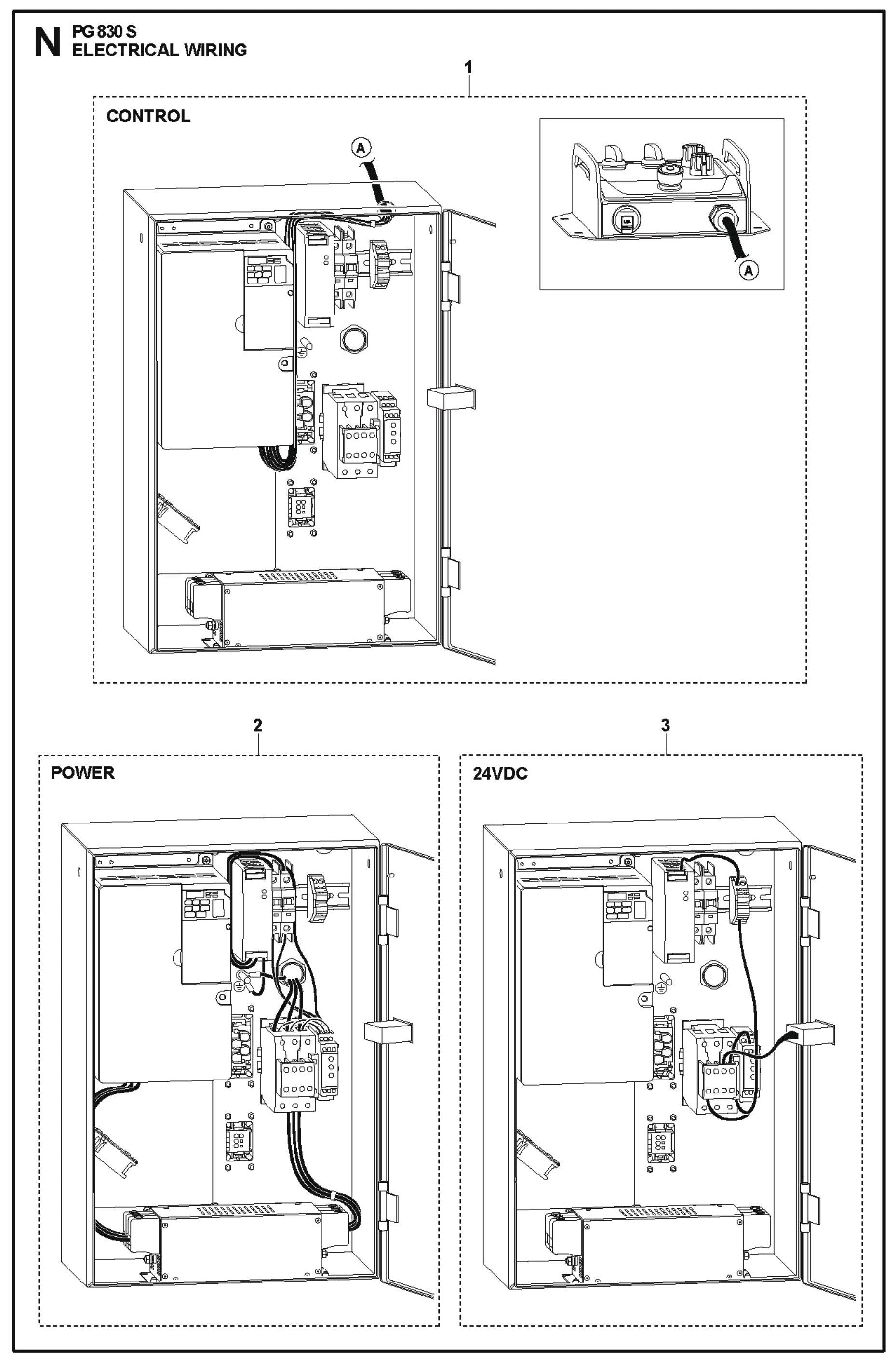 Electrical Wiring Parts For PG 830 S By Husqvarna