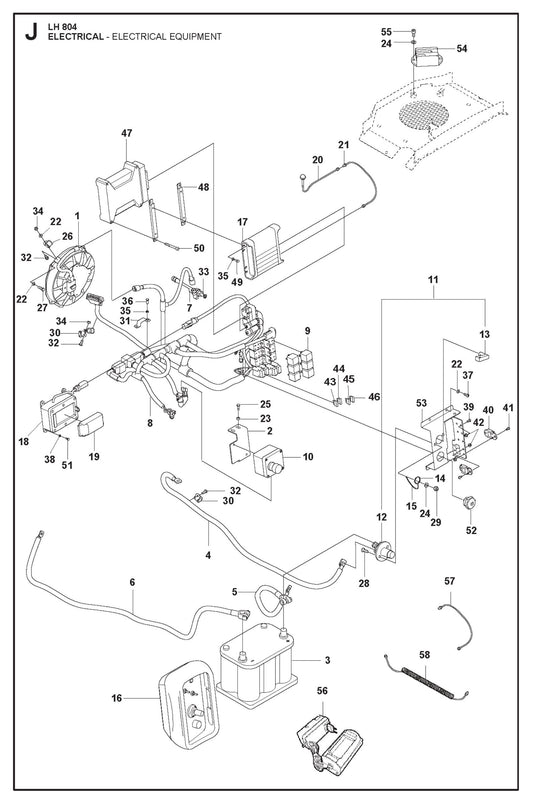 Electrical - Electrical Equipment Parts For LH 804 By Husqvarna