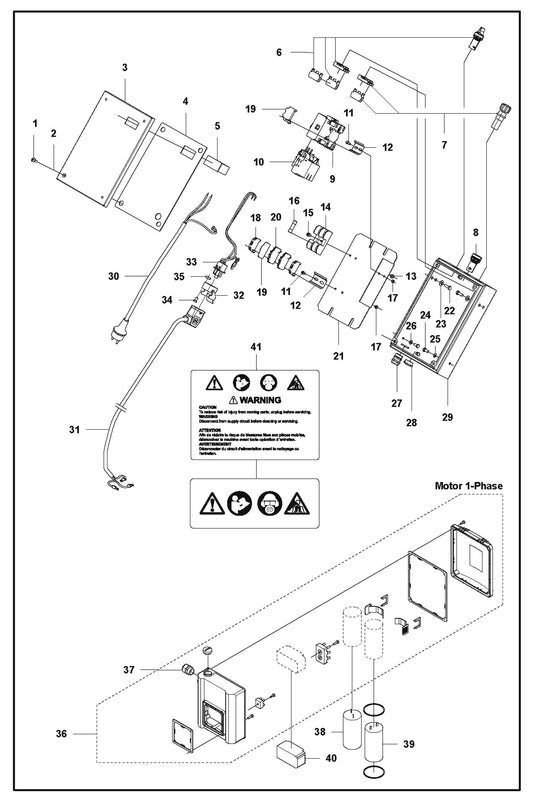 PG 450 v.3 Electrical Assembly Parts by Husqvarna