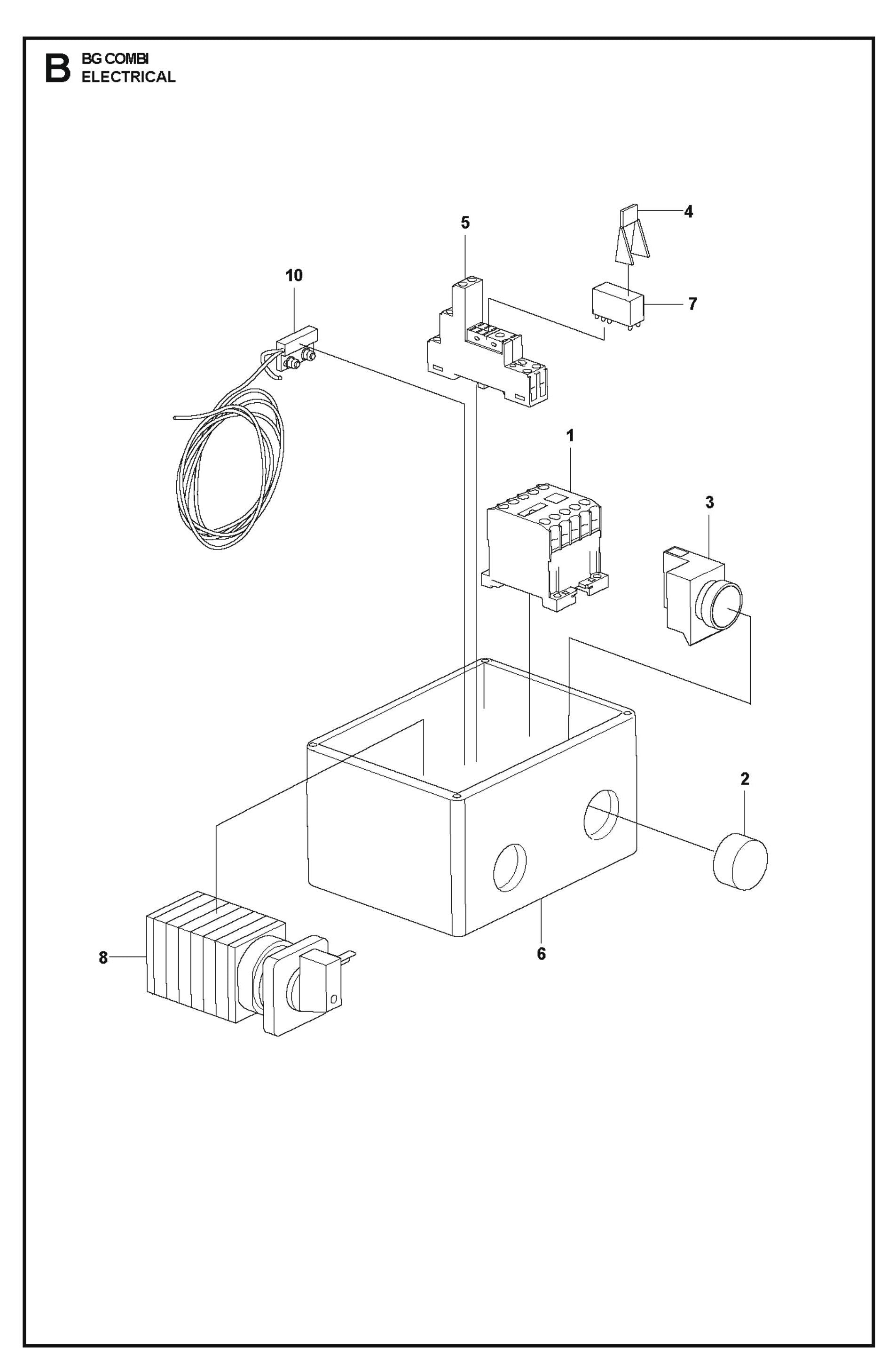 Electrical Parts For BG Combi By Husqvarna