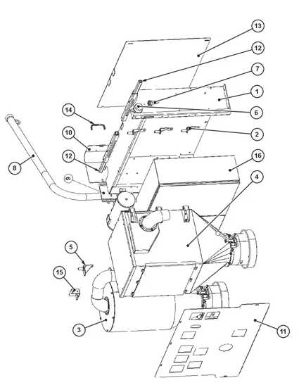 BMG 2200RC Electric Box Assembly Parts By Husqvarna