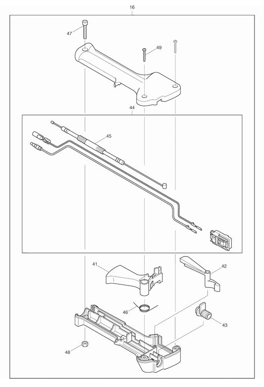EM4250 Control Lever Assembly Parts