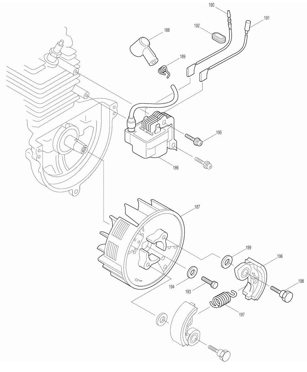 EM4250 Clutch And Ignition Assembly Parts