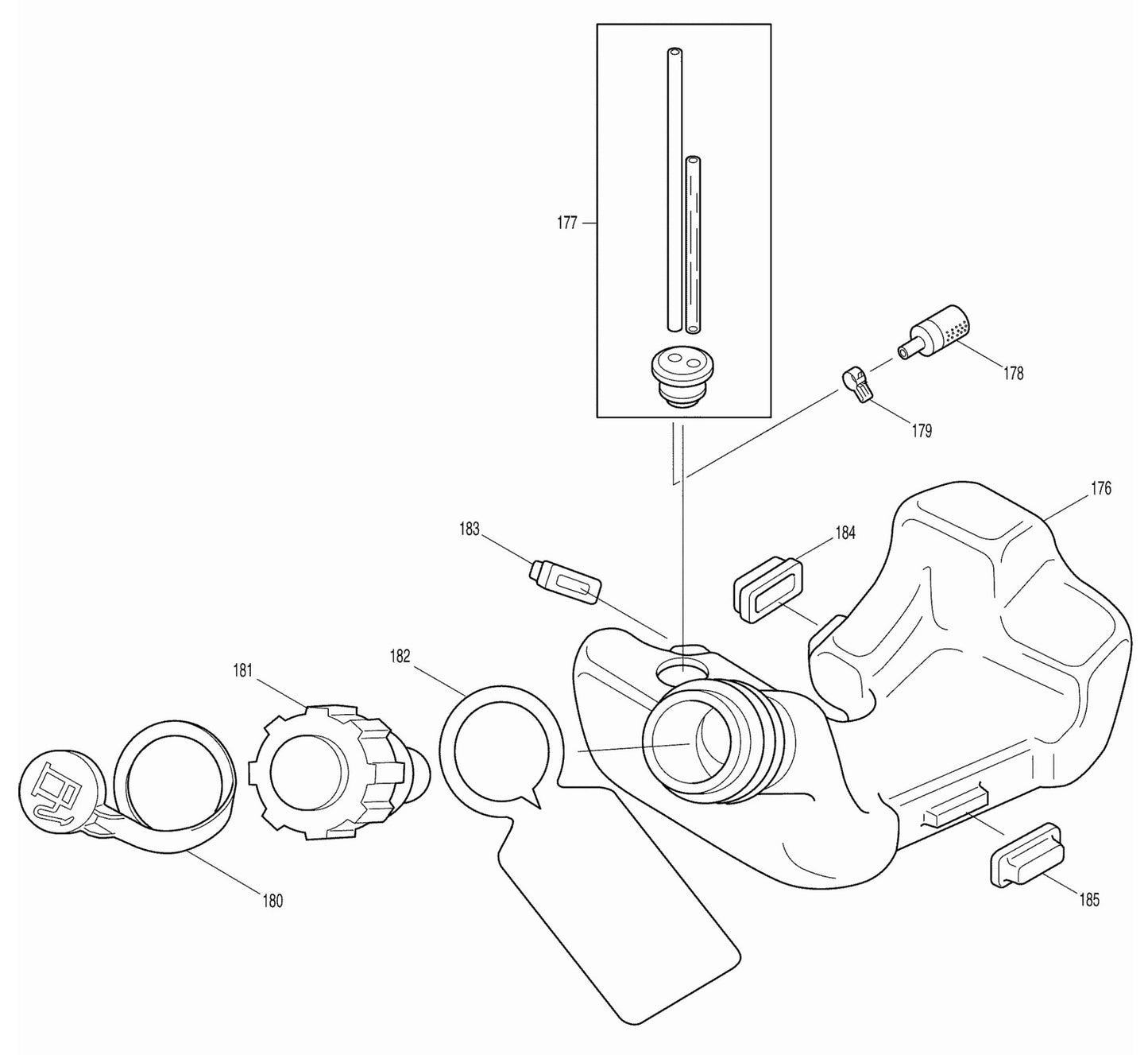 EM4250 Fuel Tank Assembly Parts