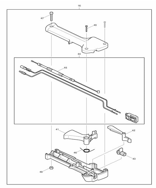 EM4250CA Control Lever Assembly Parts