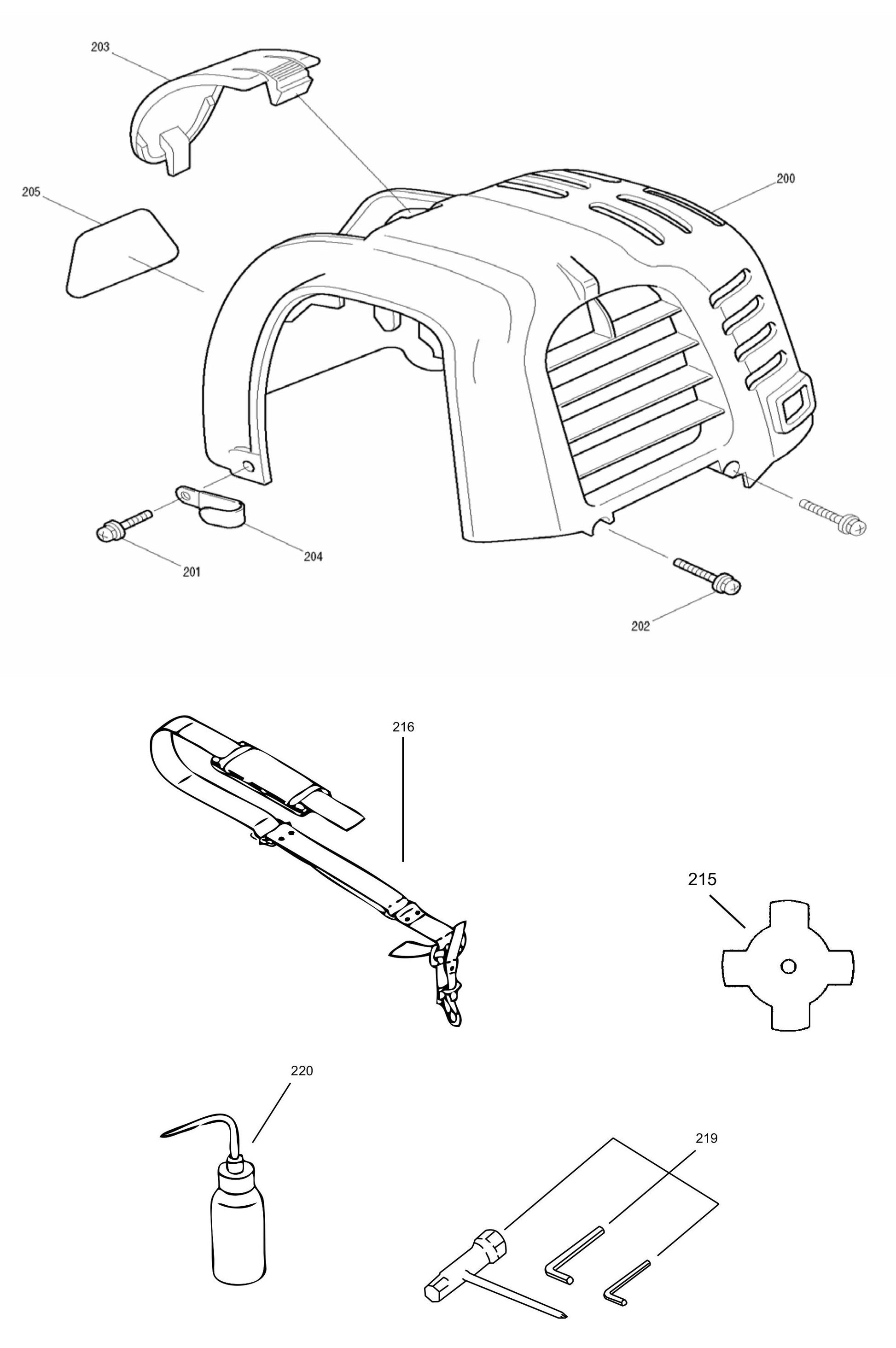 EM4250CA Cylinder Cover Assembly Parts