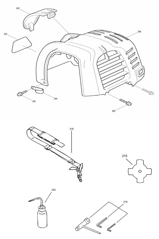 EM4250CA Cylinder Cover Assembly Parts