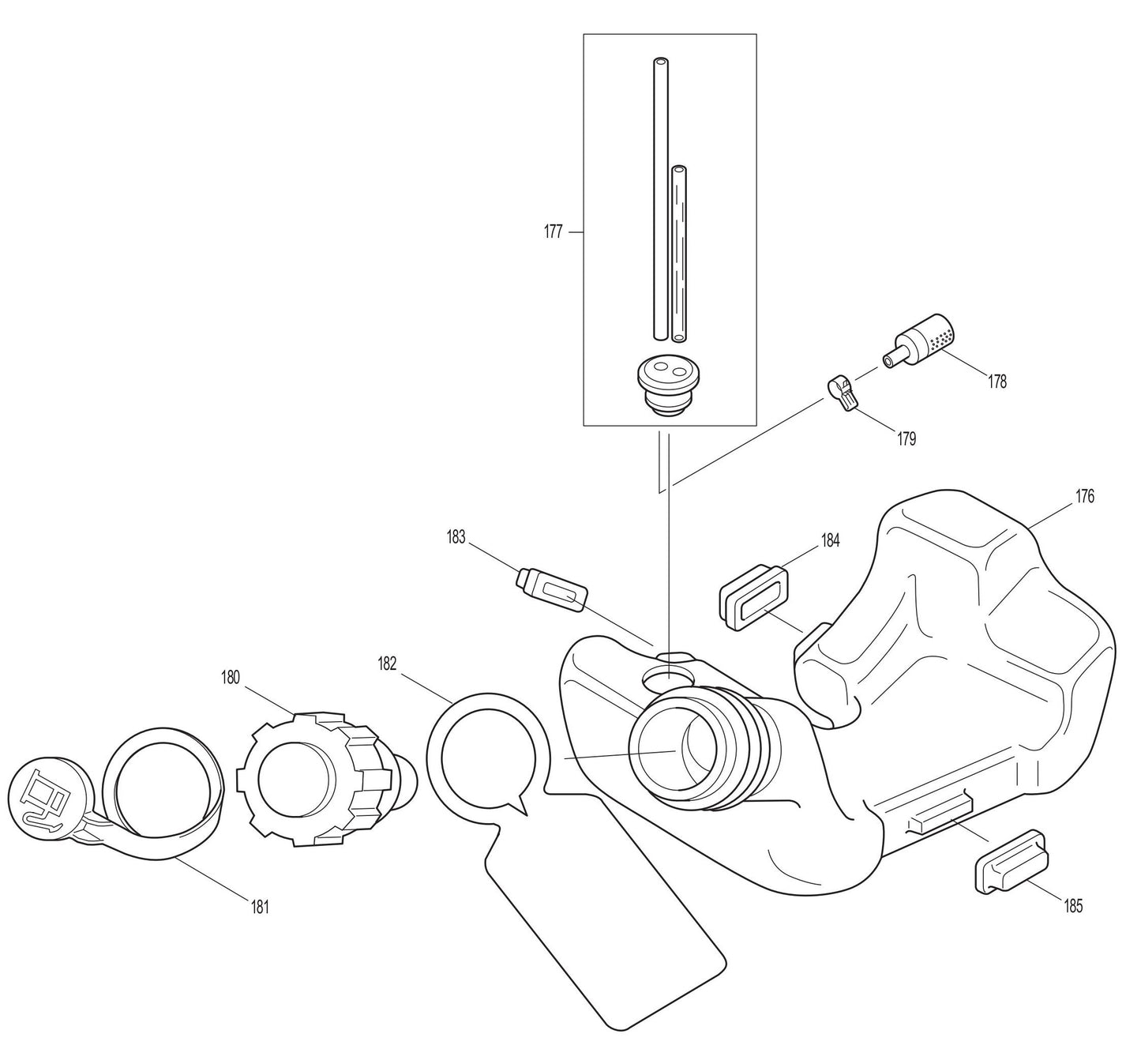 EM4250CA Fuel Tank Assembly Parts