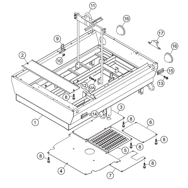 Enclosure 1 Assembly Parts-DIS100SSK4F KUBOTA D1005-E4B DIESEL ENGINE