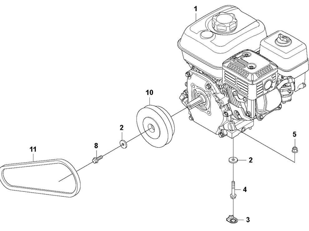 Engine Installation Assembly Parts For LF80 LAT By Husqvarna