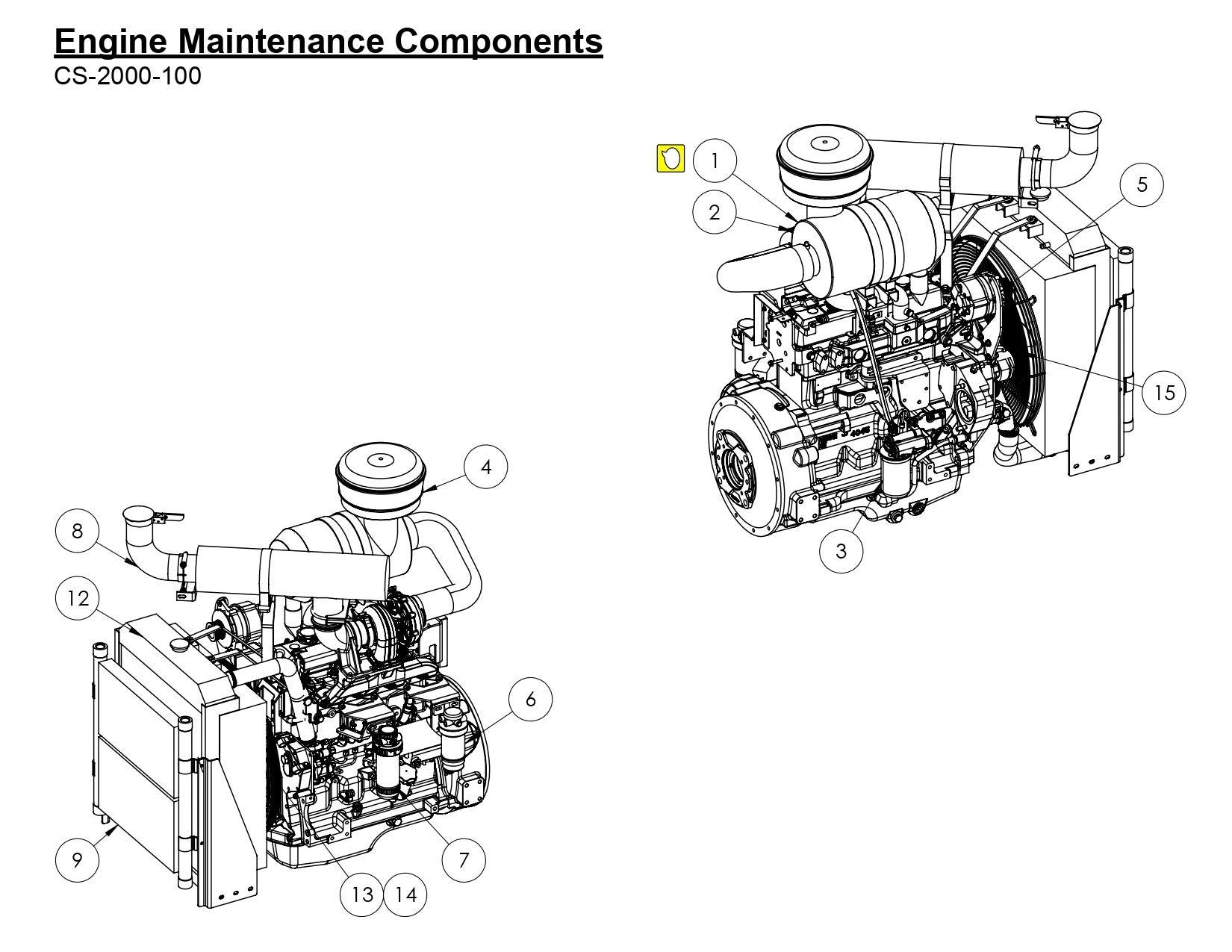 CS-2000-100 Engine Maintenance Components
