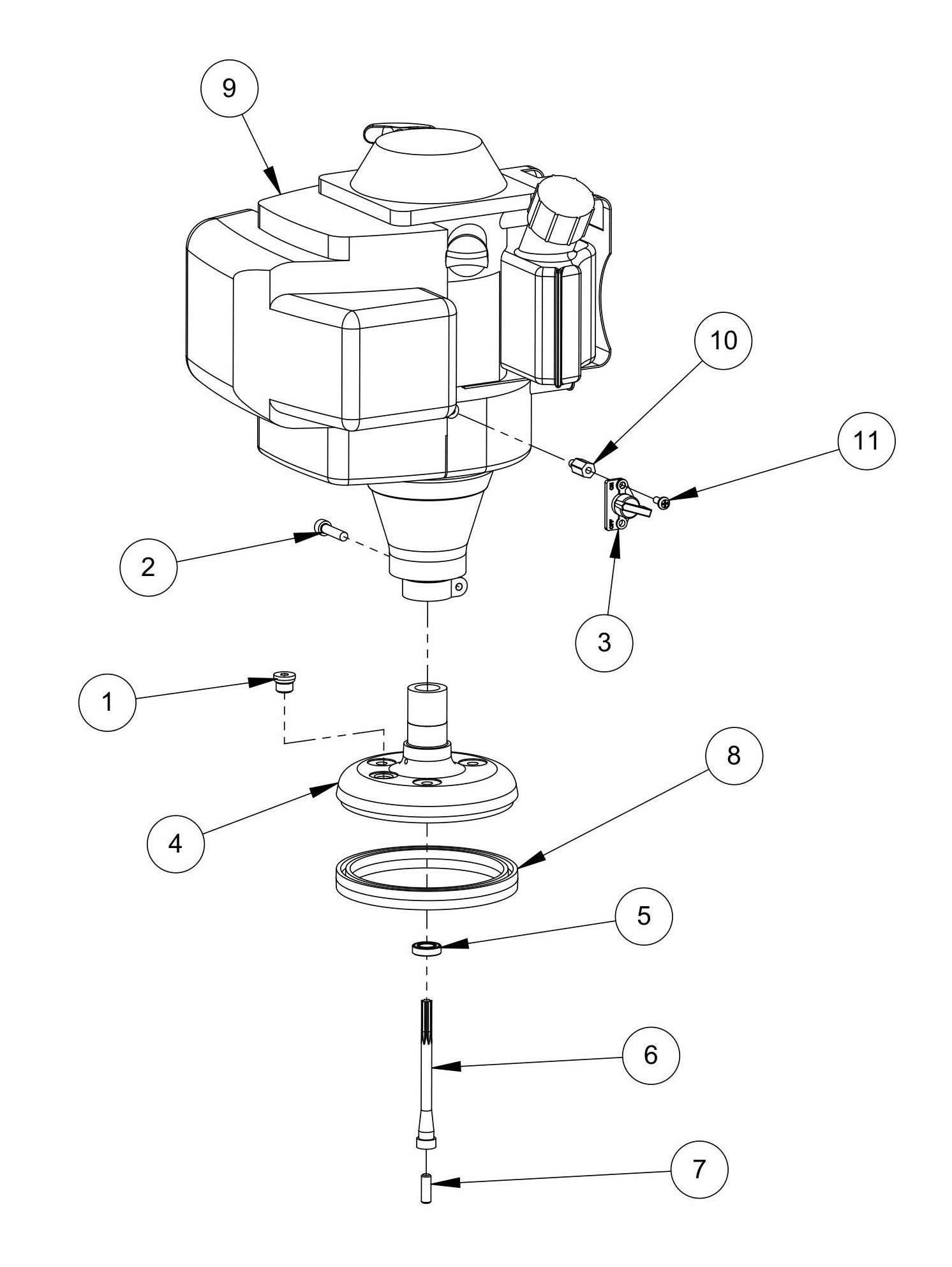 WS500H Engine And Engine Mount Parts By MBW