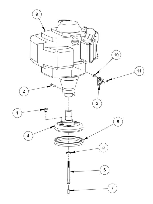 WS500H Engine And Engine Mount Parts By MBW