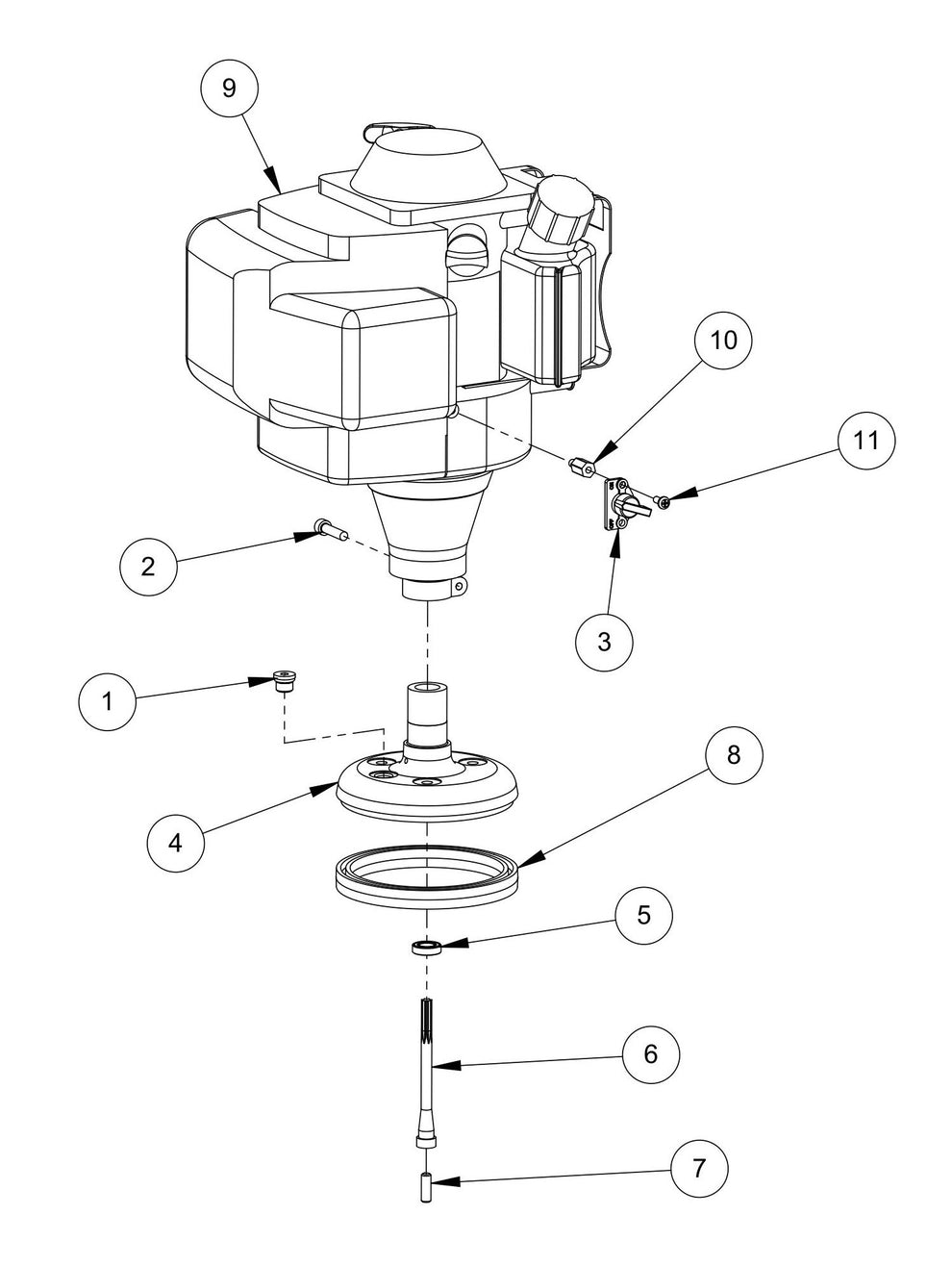 WS500H Engine And Engine Mount Parts By MBW