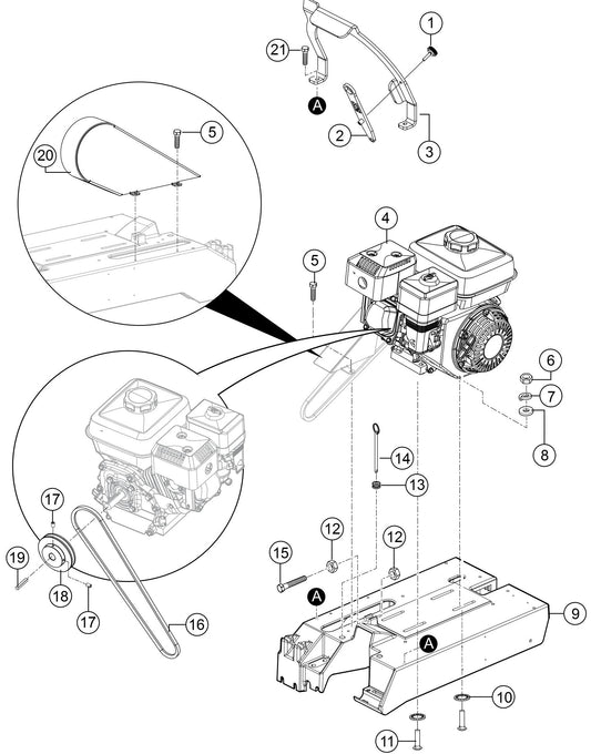 SP1GEngine Mount Assembly Parts