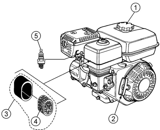 MQ QP205SH Engine Service Parts By MUltiquip