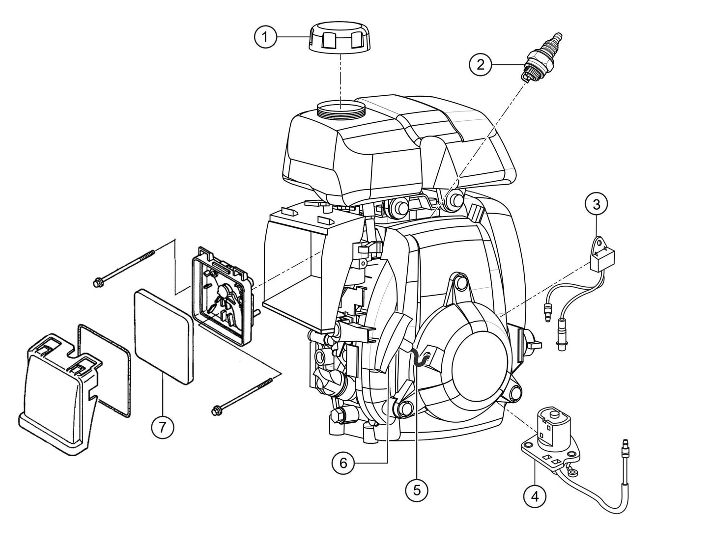 BPX Engine Service Parts Assembly Parts By Multiquip