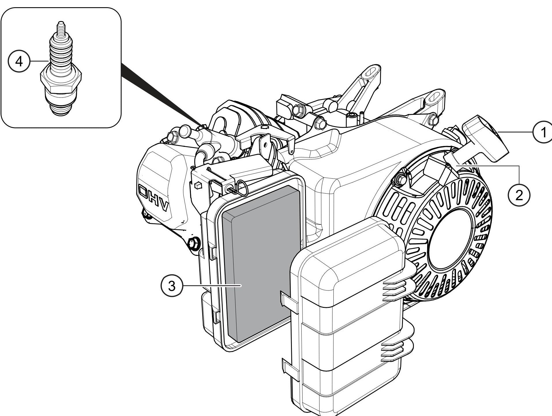 QP3THX Engine Service Assembly Parts By Multiquip 