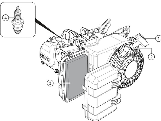 QP3THX Engine Service Assembly Parts By Multiquip 