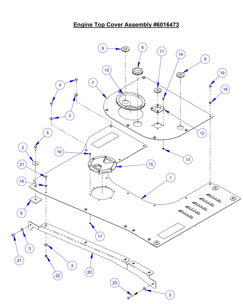 CC8574DD Engine Top Cover Assembly
