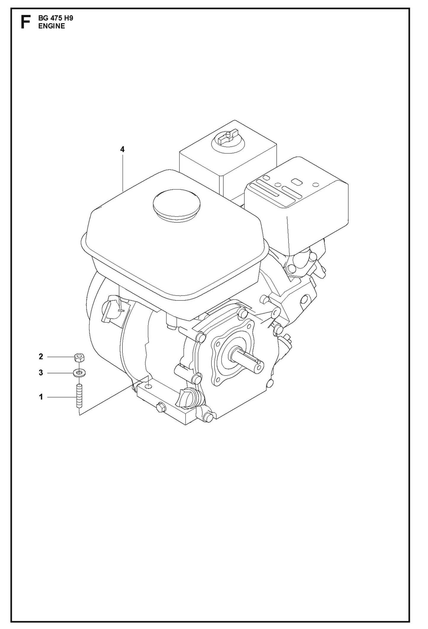 Engine Parts For BG 475 By Husqvarna