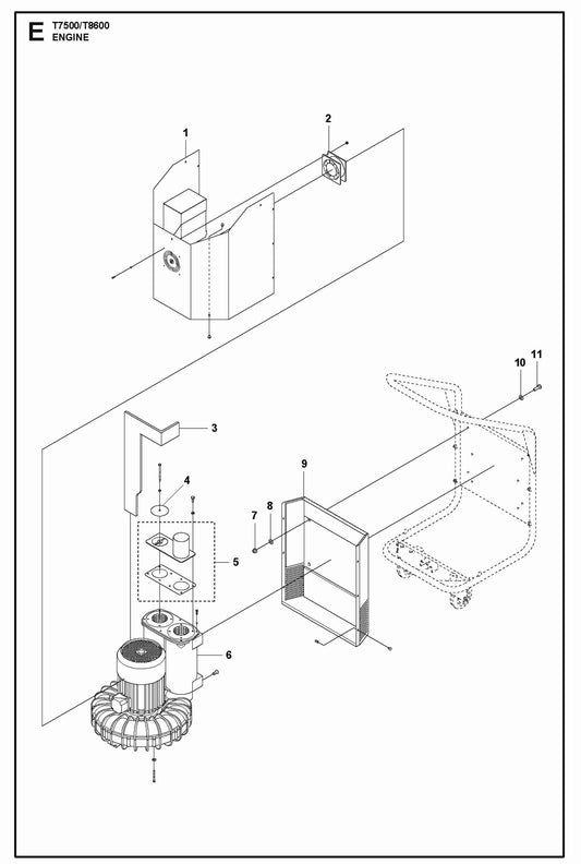 Engine Parts For T 7500 Dust Extractor By Husqvarna