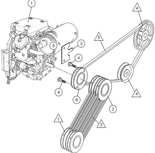20HP Honda Engine  Assembly Parts For SP2 13H20 S13H20 S20H20 By Multiquip