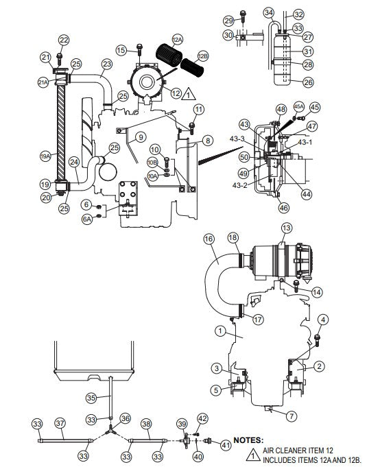 Engine And Radiator Assembly Parts-DIS100SSK4F KUBOTA D1005-E4B DIESEL ENGINE