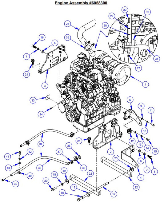 CC5048DCV Engine Assembly Parts