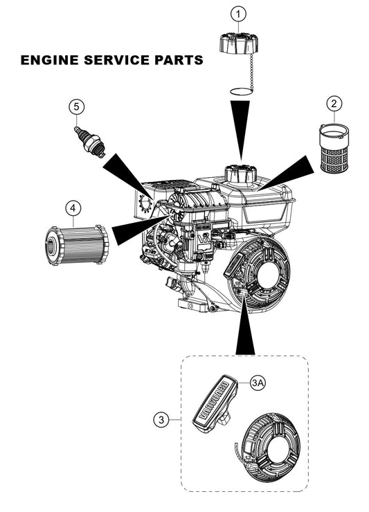 MVC82VGV, MVC82VGVW Engine Service Parts