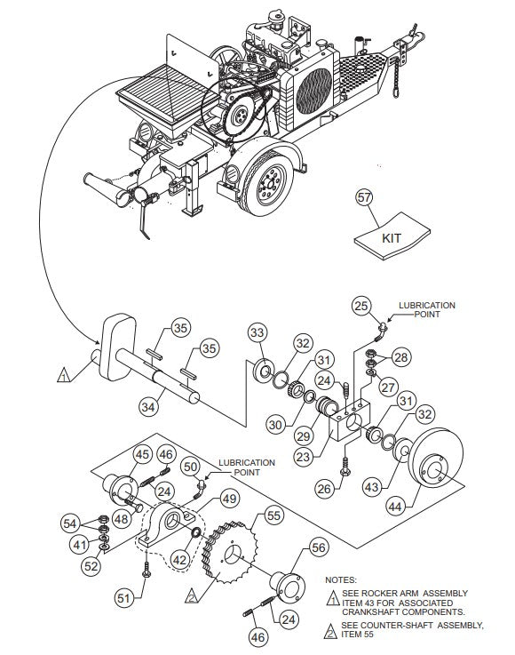 Crankshaft Assembly Parts-C-30HDNI PRECISION FUEL INJECTION S/N 240601