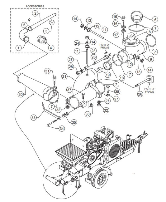 Manifold Assembly Parts-C-30HDNI PRECISION FUEL INJECTION S/N 240601
