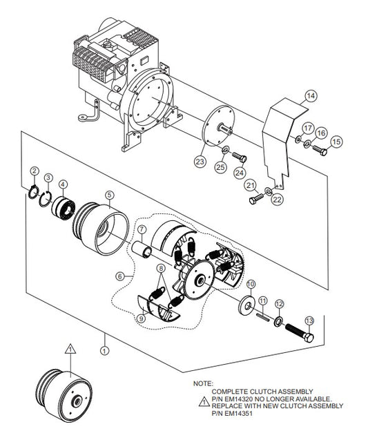 C30HDZ PUMP — Clutch Assembly Parts By Multiquip