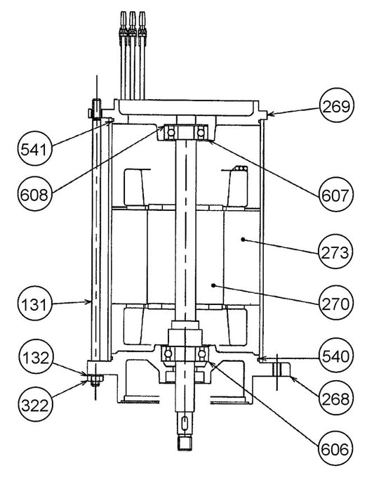 ST3050D Electric Motor Assembly Parts